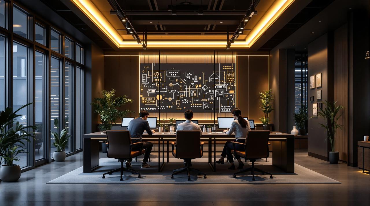 聚合夸克短剧团队工作场景